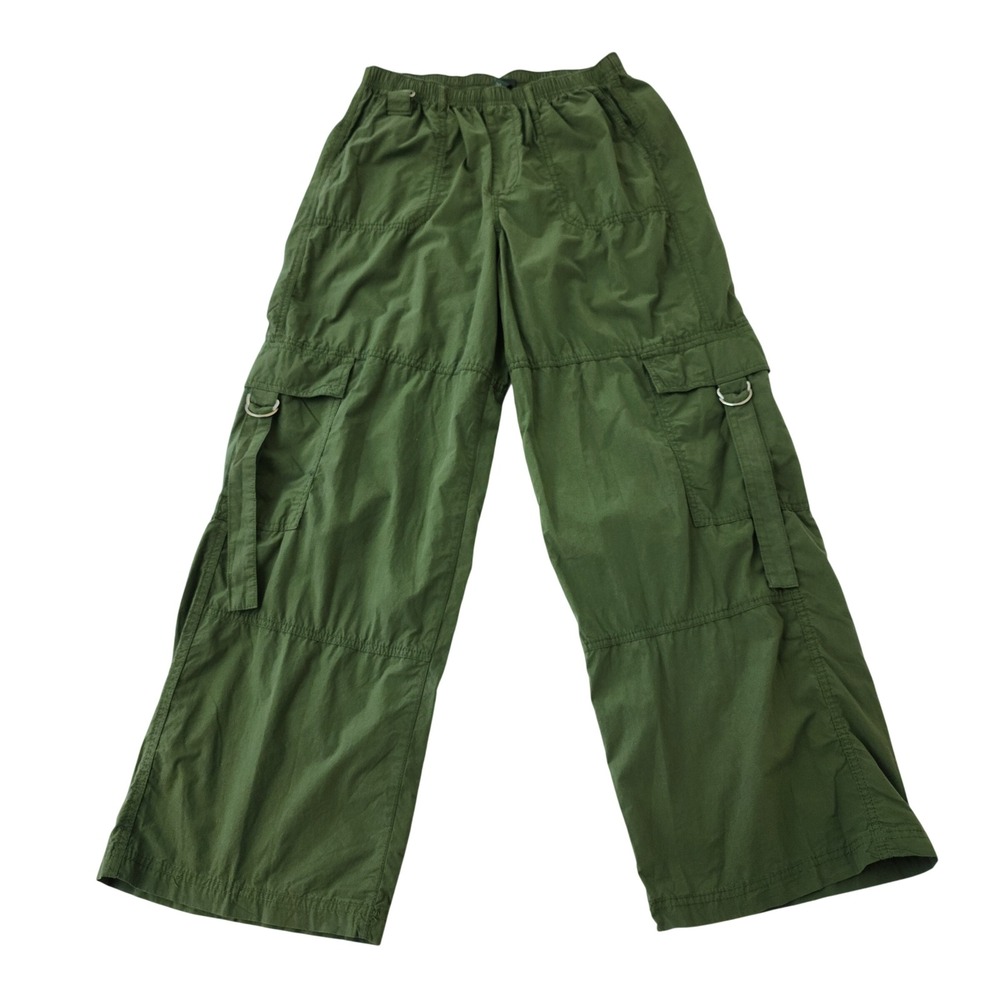 Wild Fable Olive Green Wide Leg Cargo Pants Women Medium NWT Streetwear Utility
